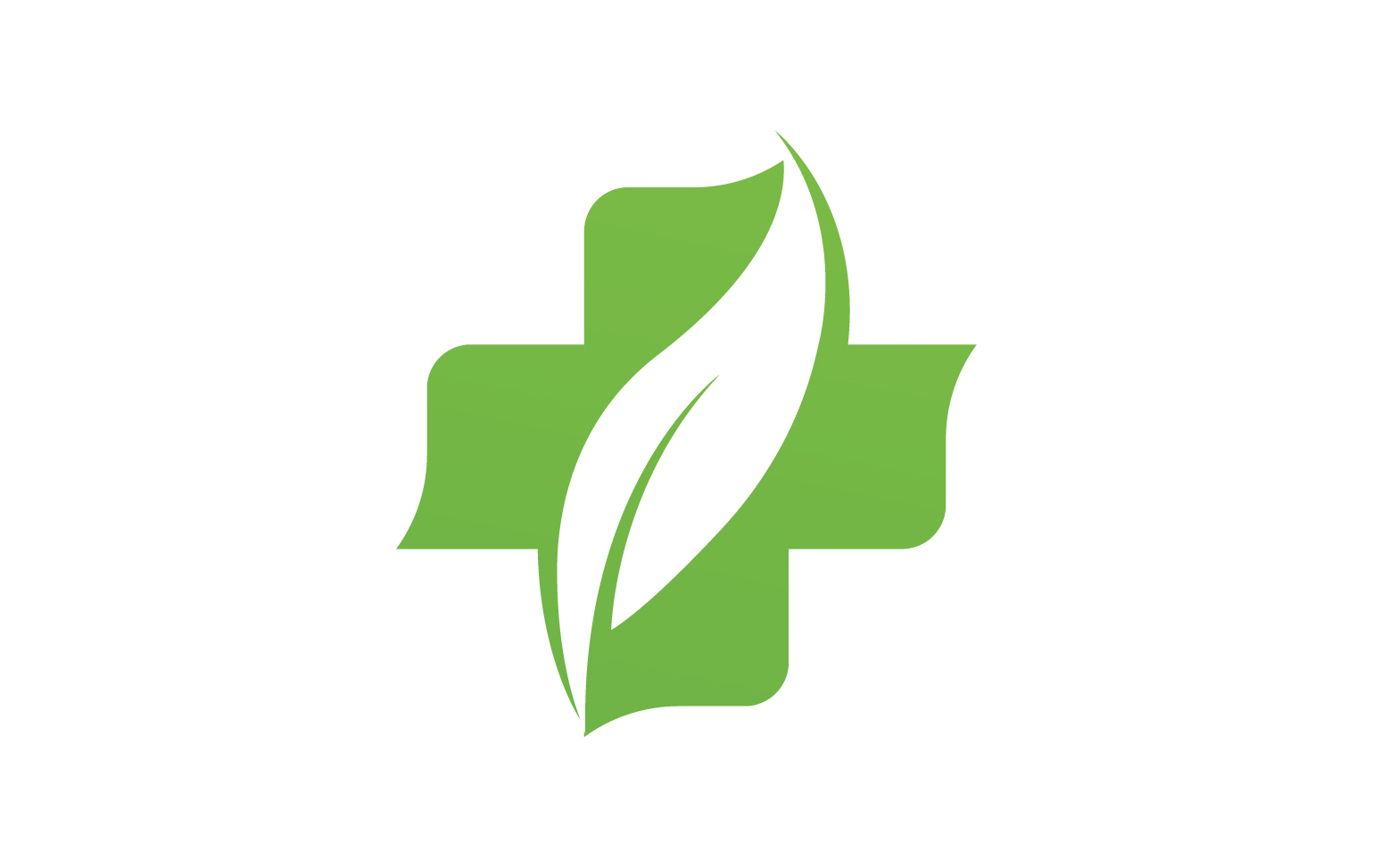 Hospital nature leaf health logo template v2