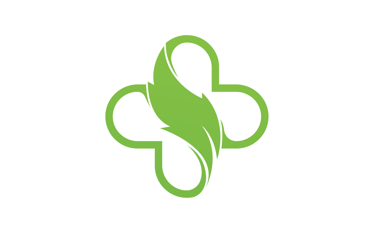 Hospital nature leaf health logo template v5