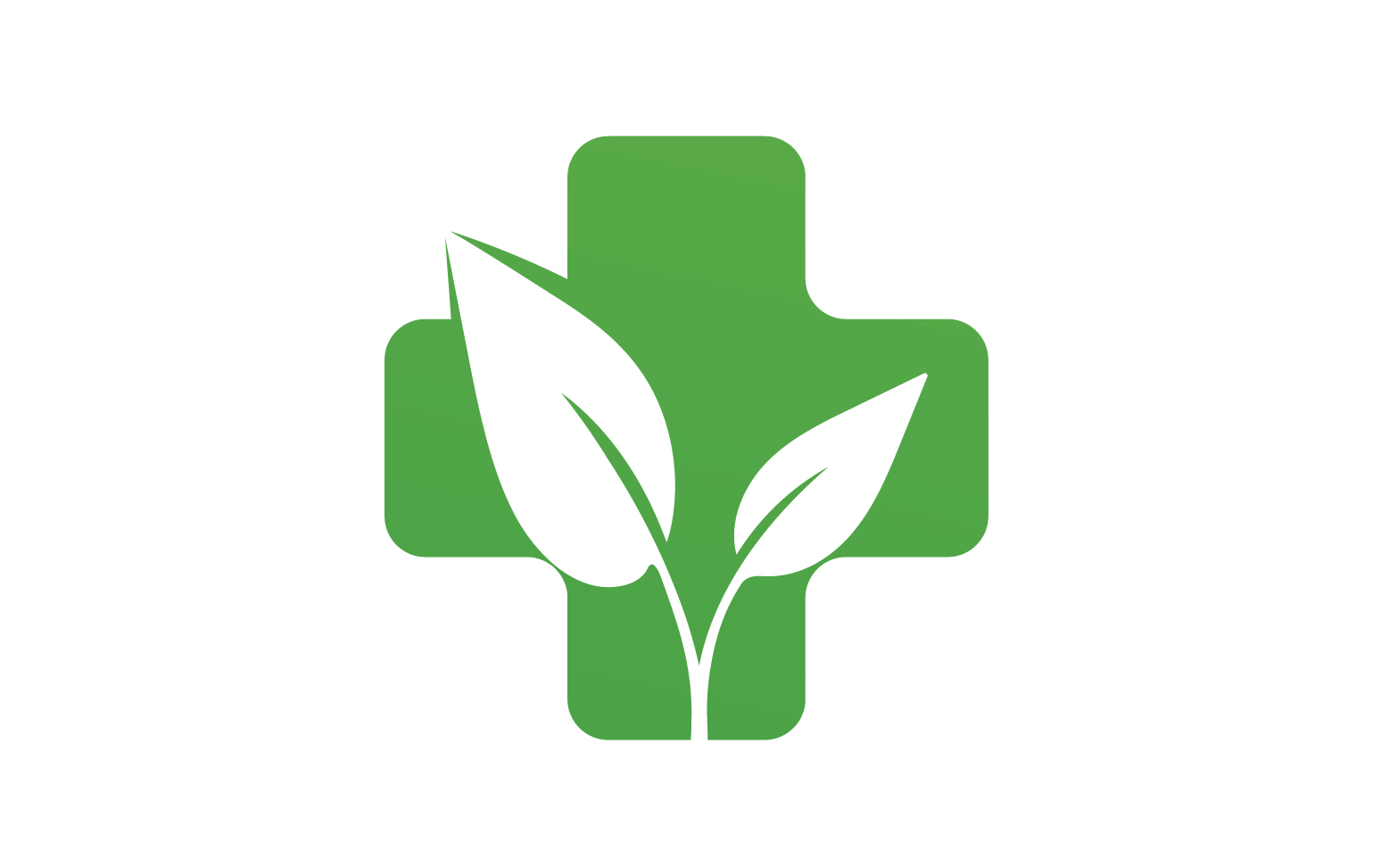 Hospital nature leaf health logo template v18