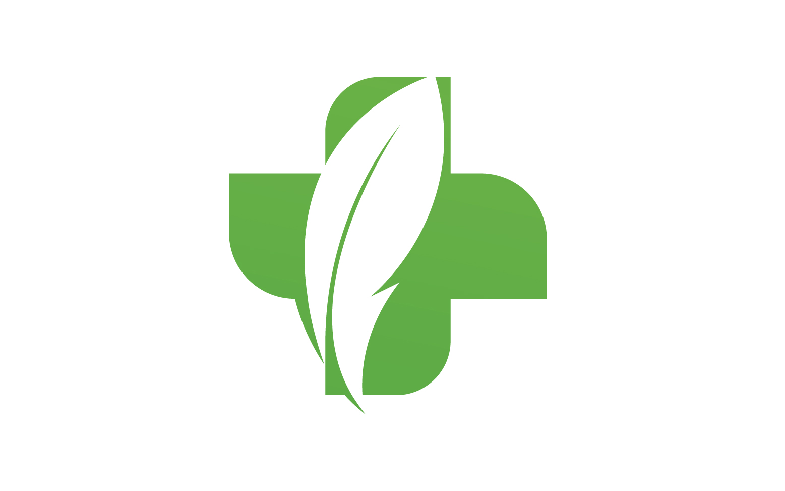 Hospital nature leaf health logo template v10