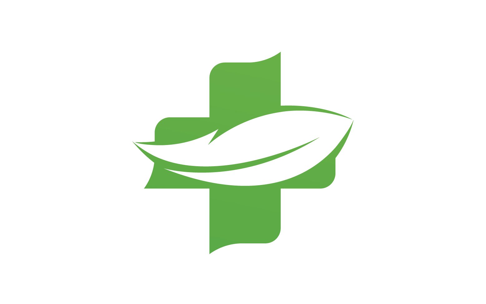 Hospital nature leaf health logo template v22