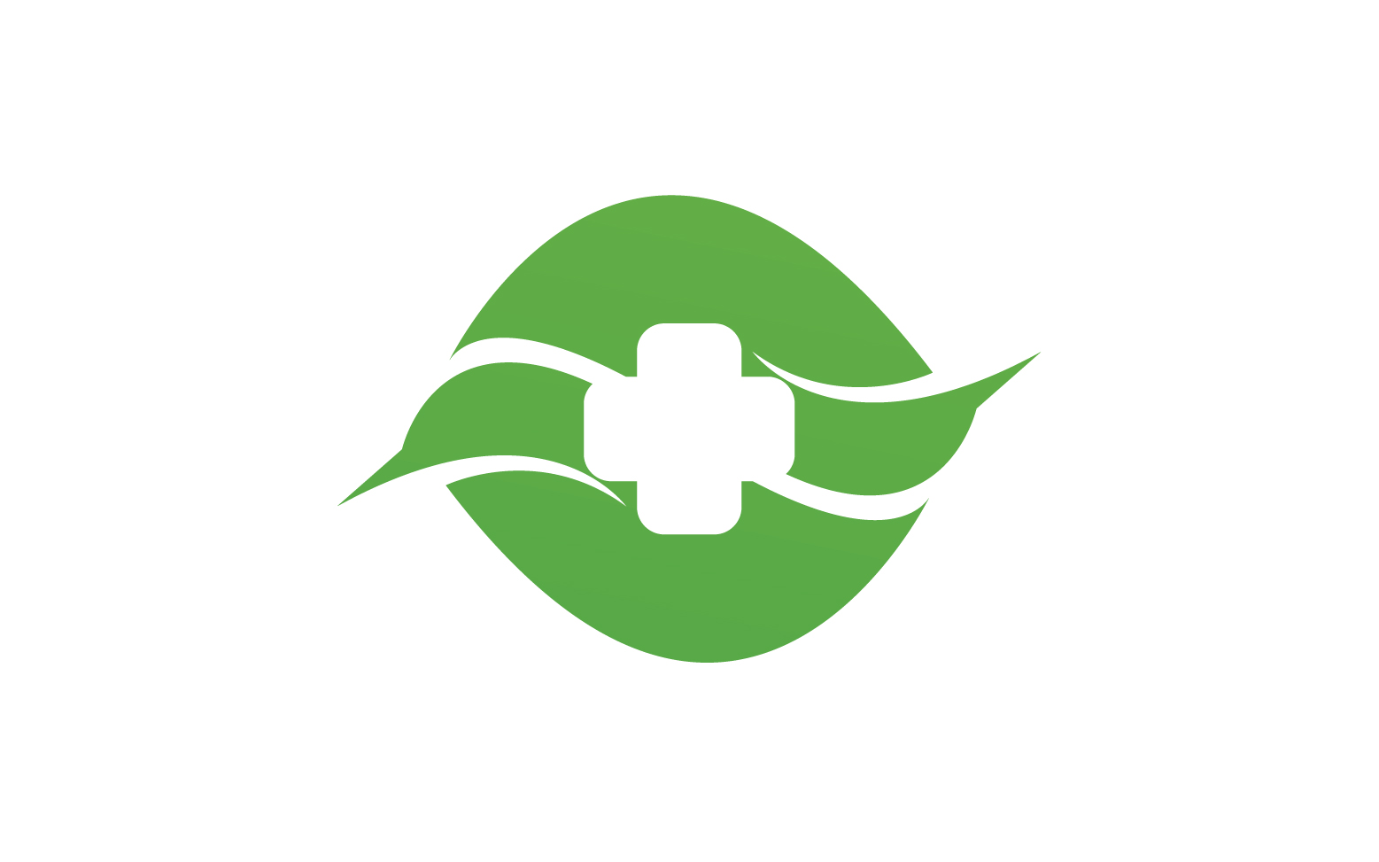 Hospital nature leaf health logo template v21