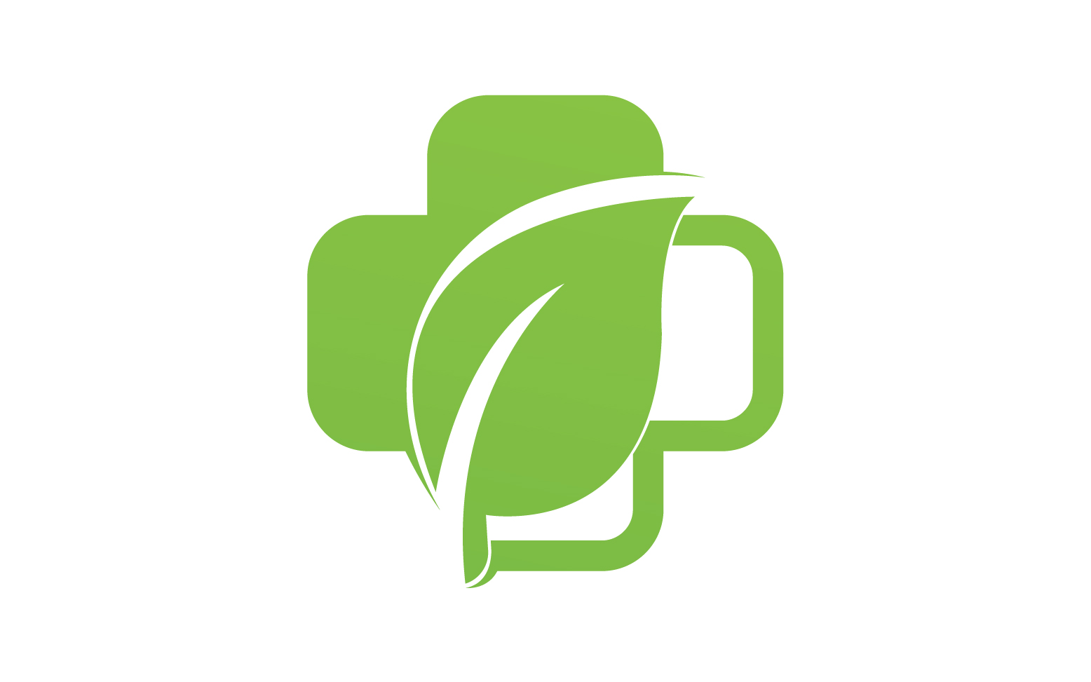 Hospital nature leaf health logo template v6