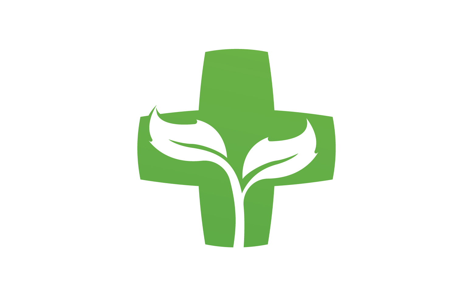 Hospital nature leaf health logo template v23