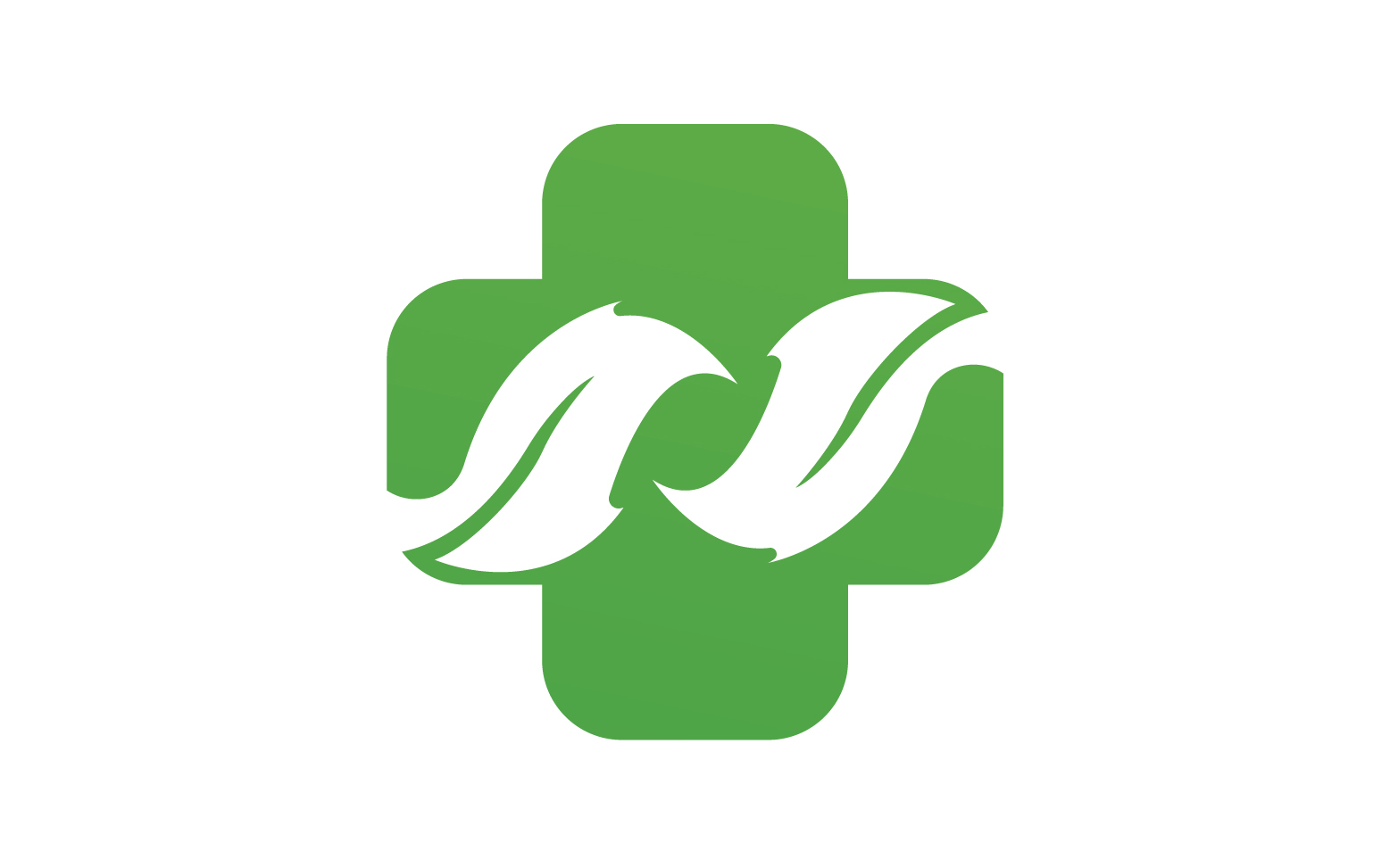 Hospital nature leaf health logo template v19