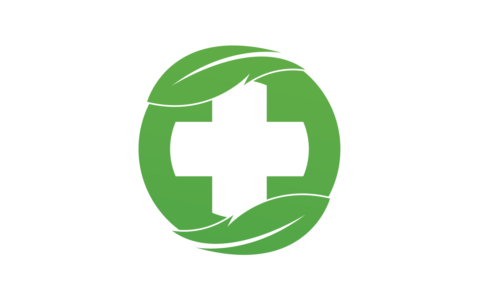 Hospital nature leaf health logo template v20