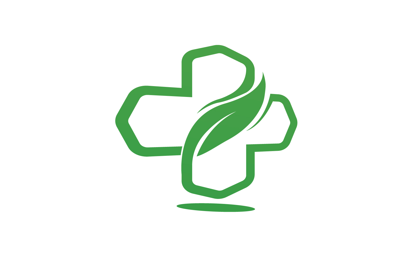 Hospital nature leaf health logo template v27