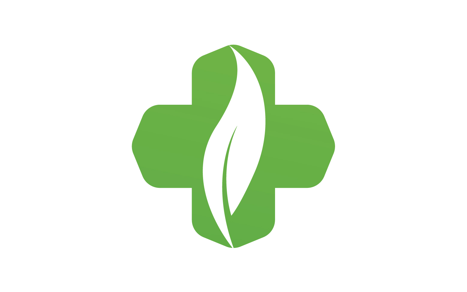 Hospital nature leaf health logo template v24