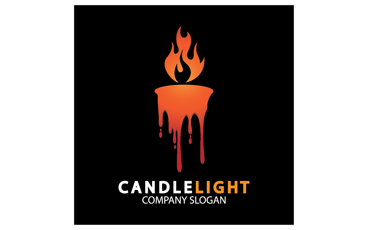 Candle light icon logo vcetor template v60