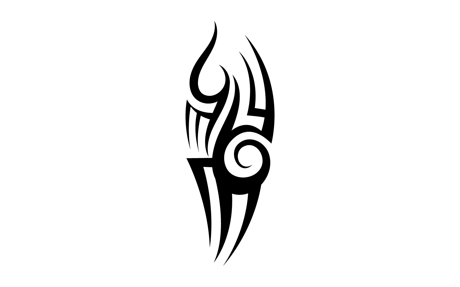 Tribal tattoo vector template logo v3