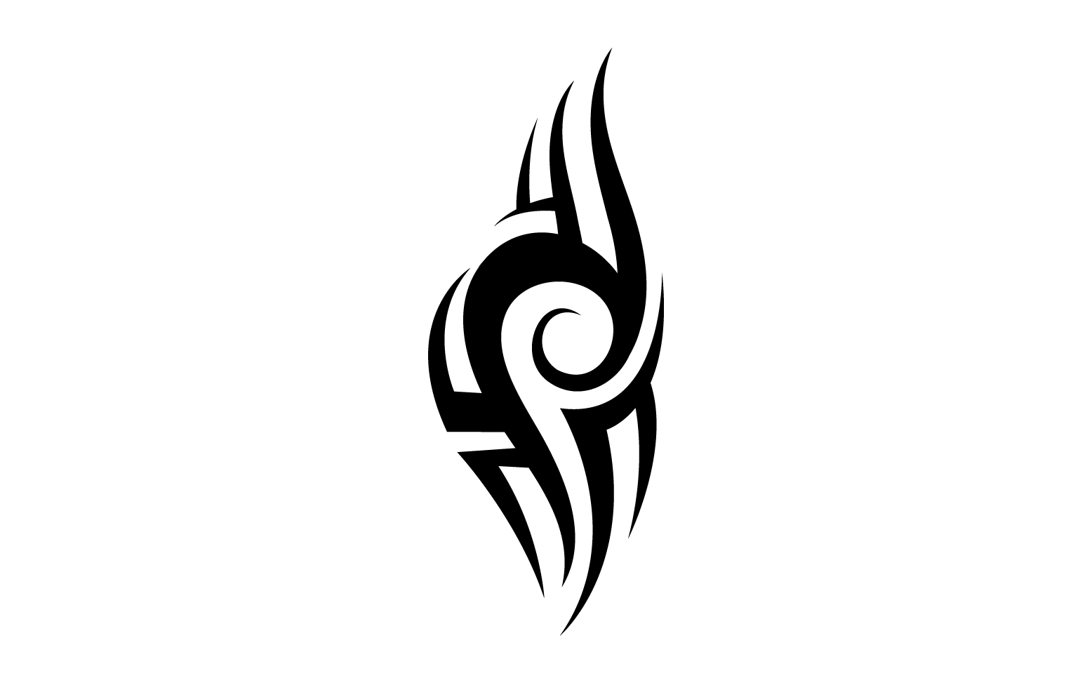 Tribal tattoo vector template logo v15