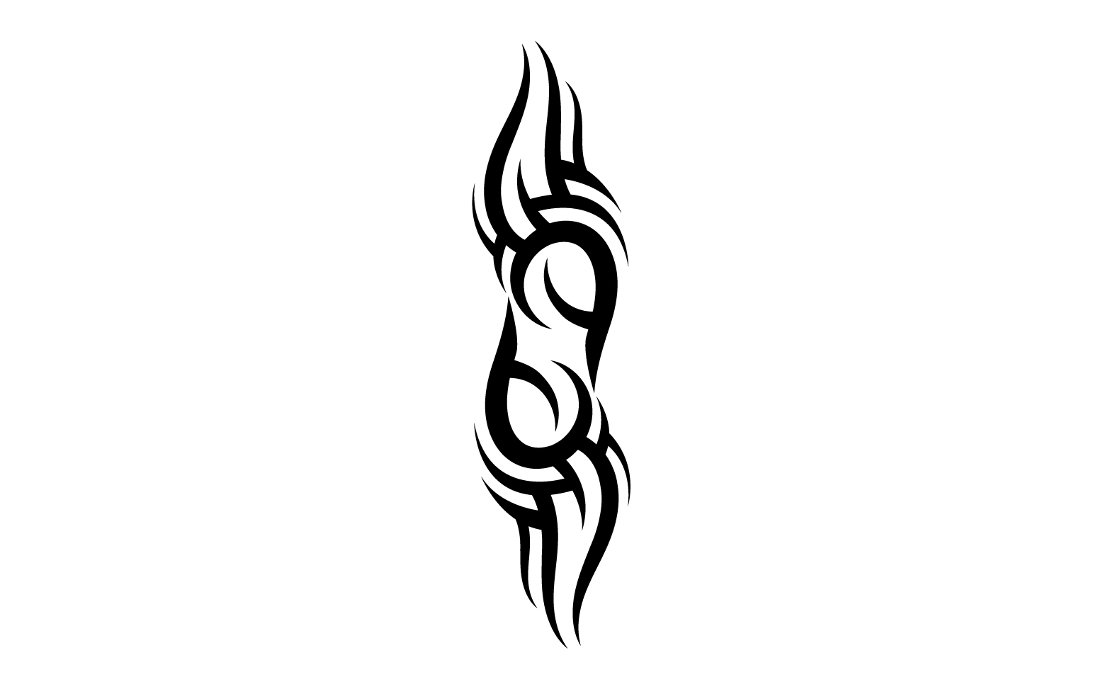 Tribal tattoo vector template logo v37