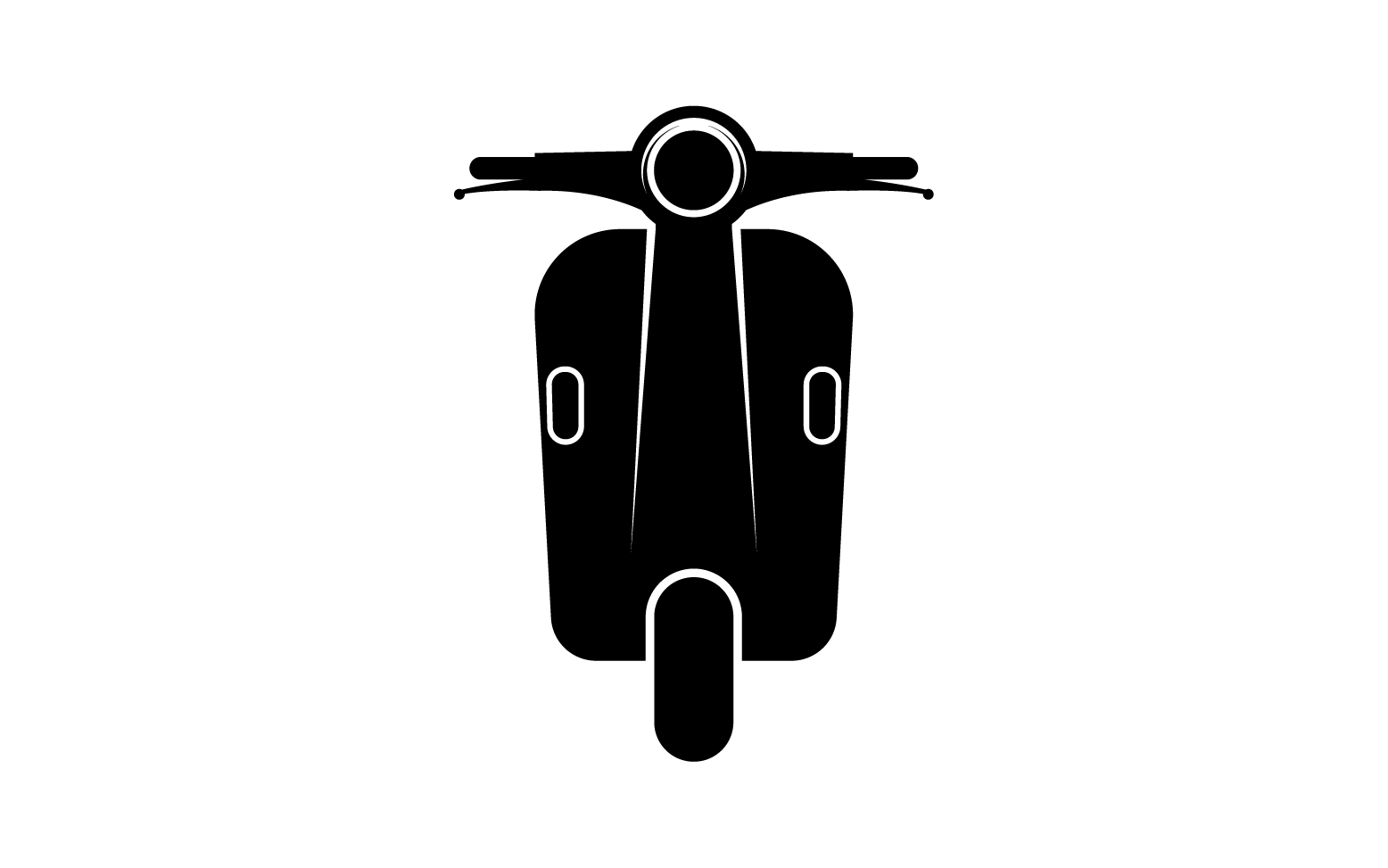 Vespa motors icon logo vector v6