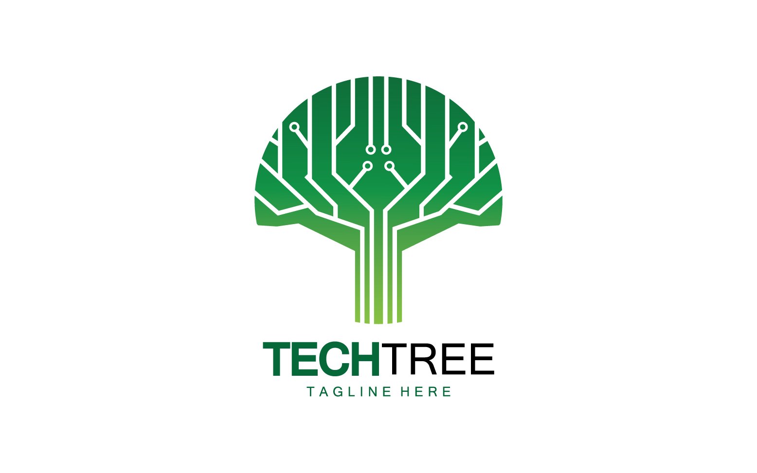 Tech tree template logo vcetor v63
