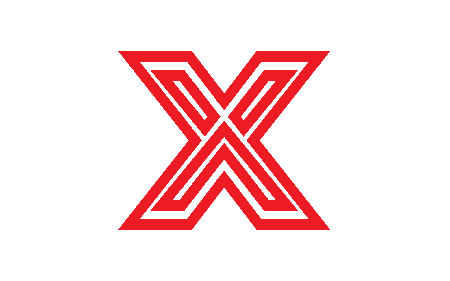 X letter initial logo vector v5