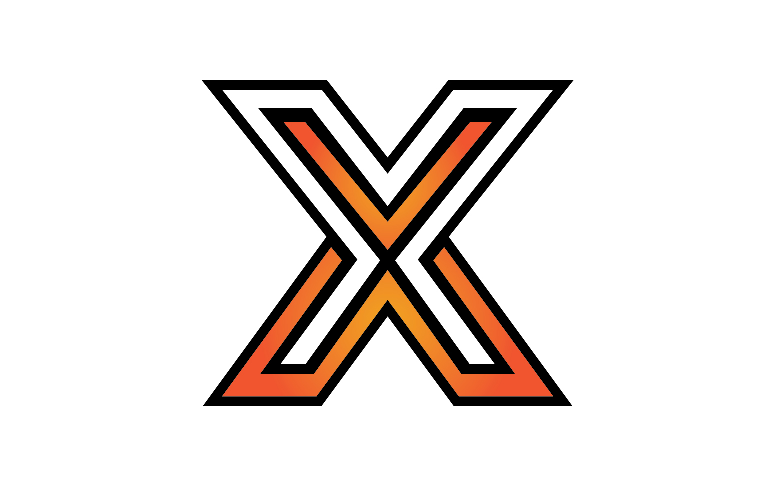 X letter initial logo vector v13