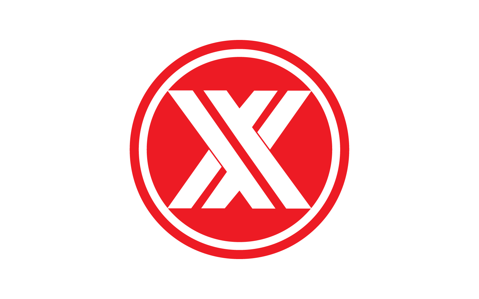 X letter initial logo vector v20
