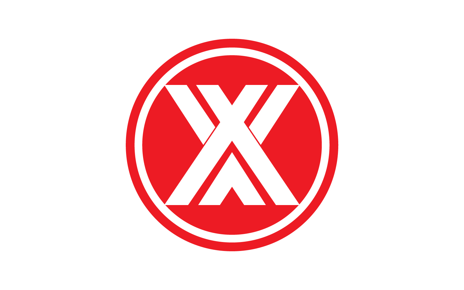 X letter initial logo vector v19