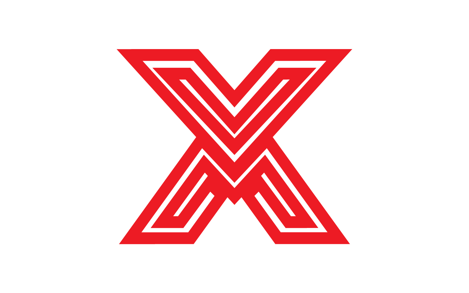 X letter initial logo vector v10