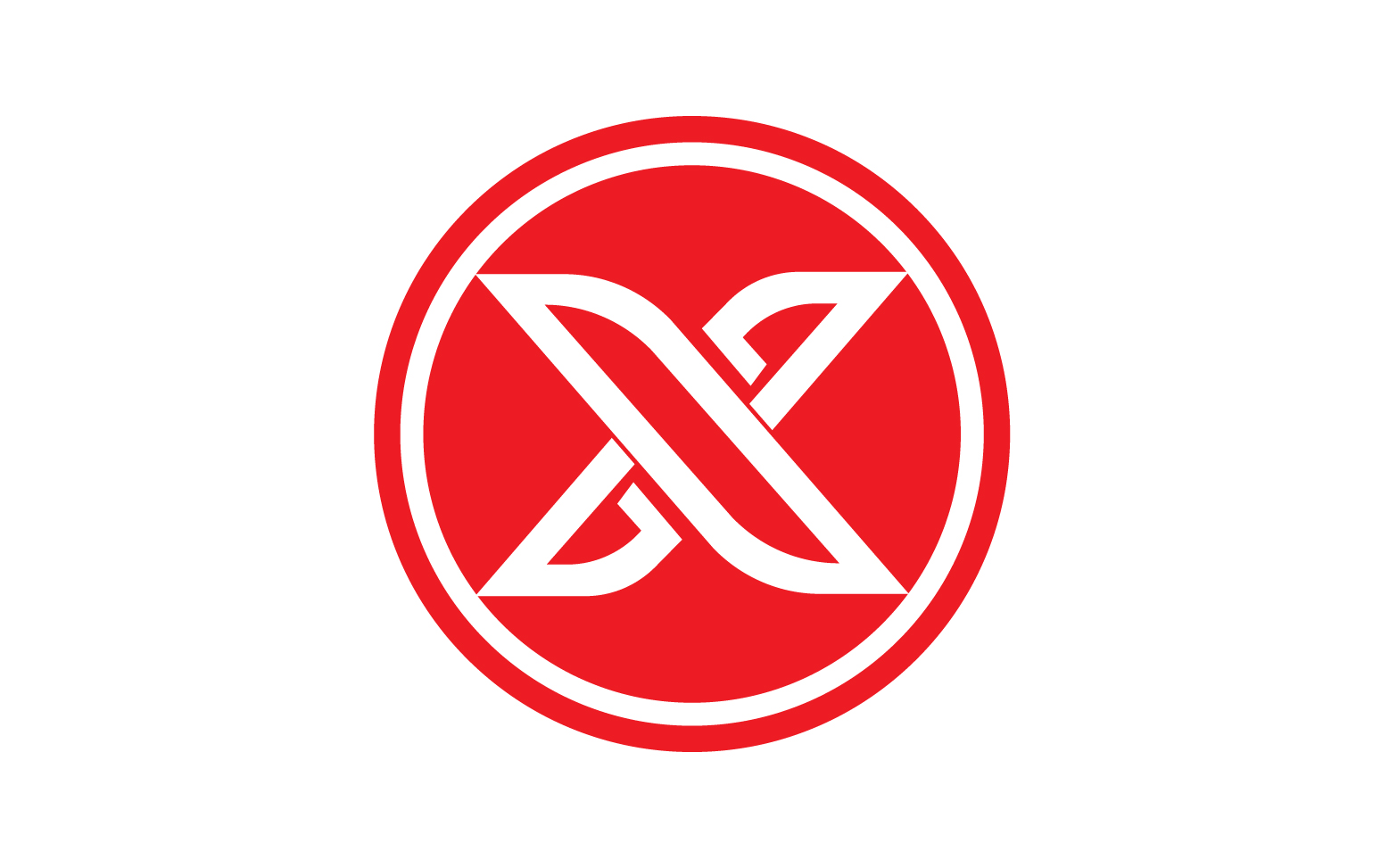 X letter initial logo vector v21