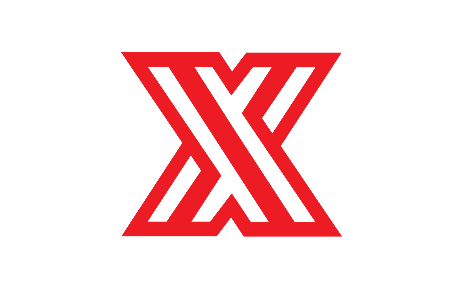 X letter initial logo vector v1