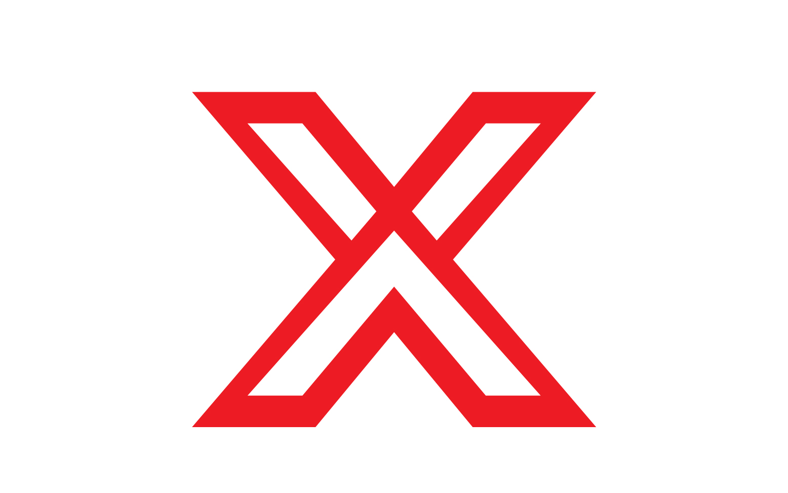 X letter initial logo vector v17