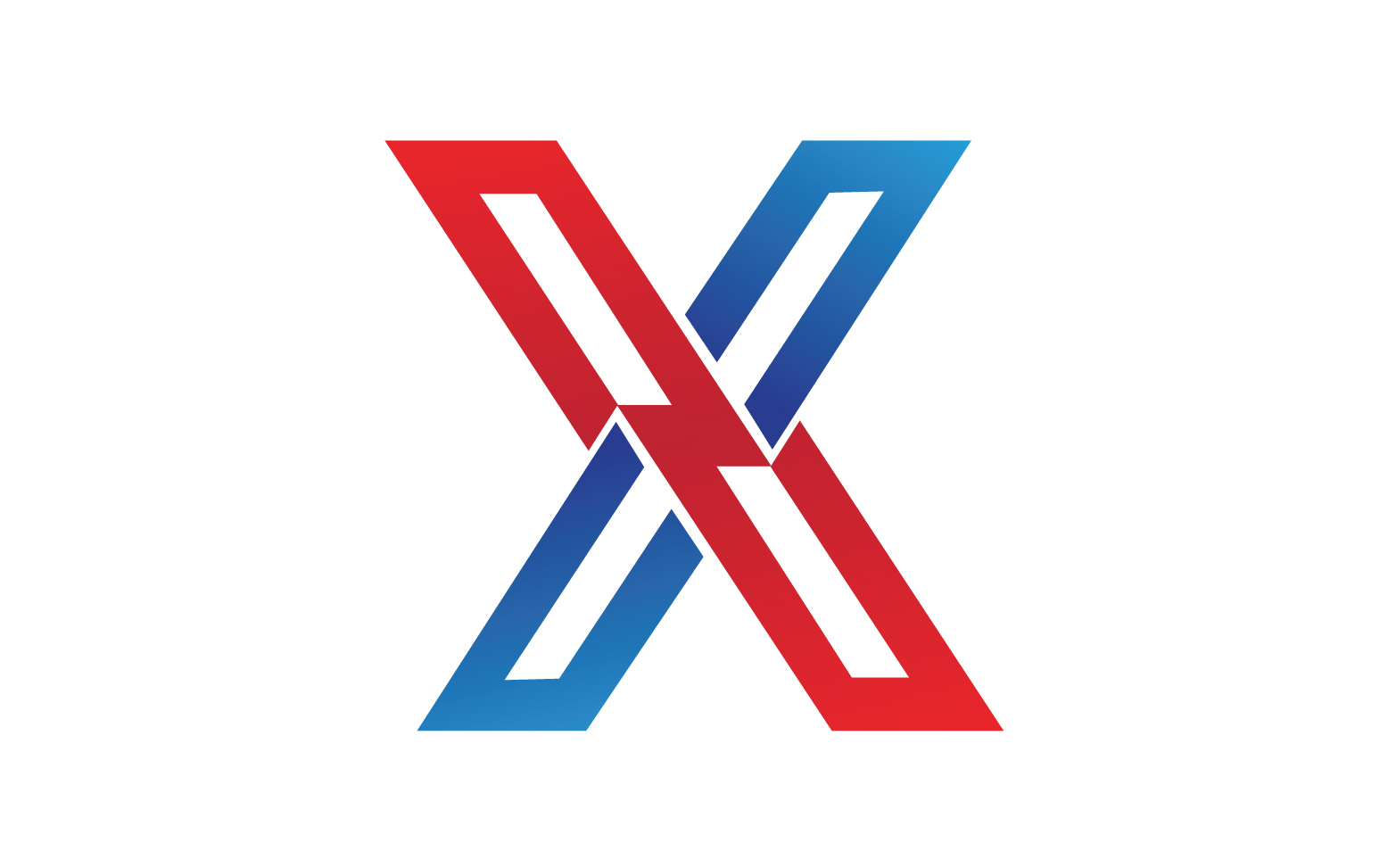 X letter initial logo vector v25