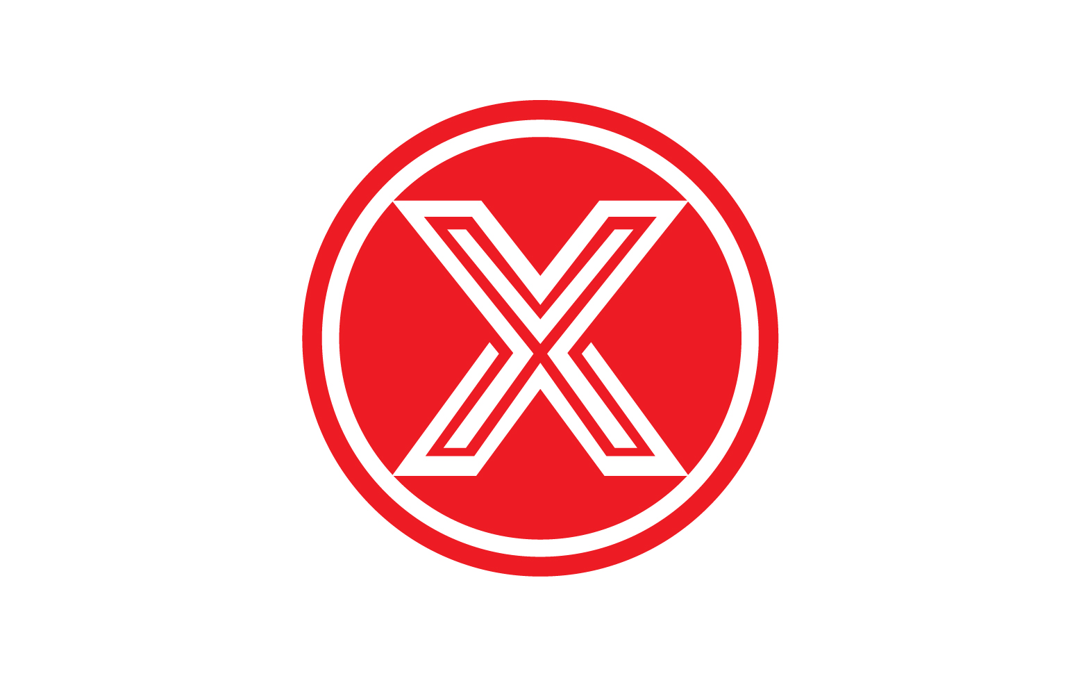 X letter initial logo vector v34