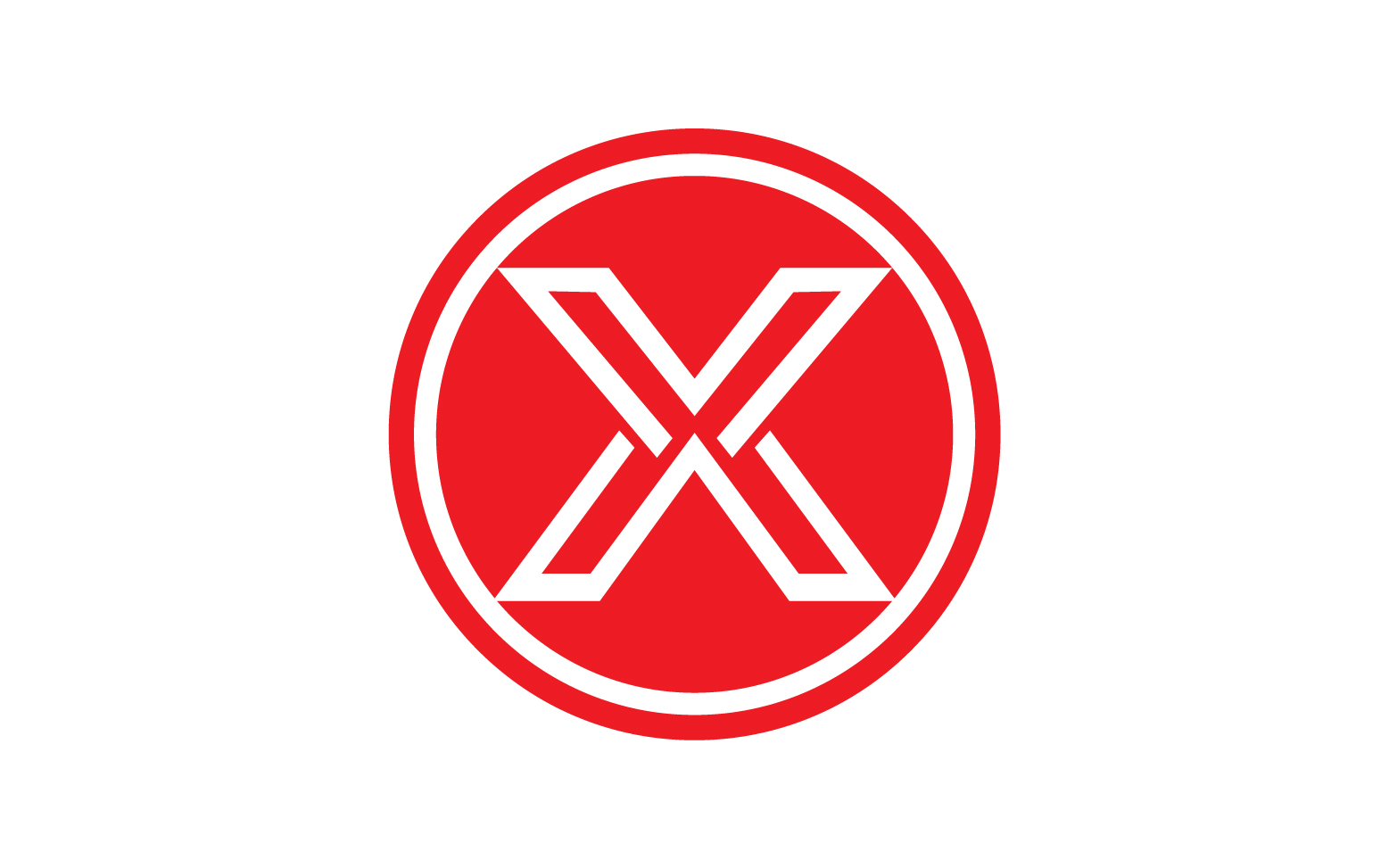 X letter initial logo vector v35