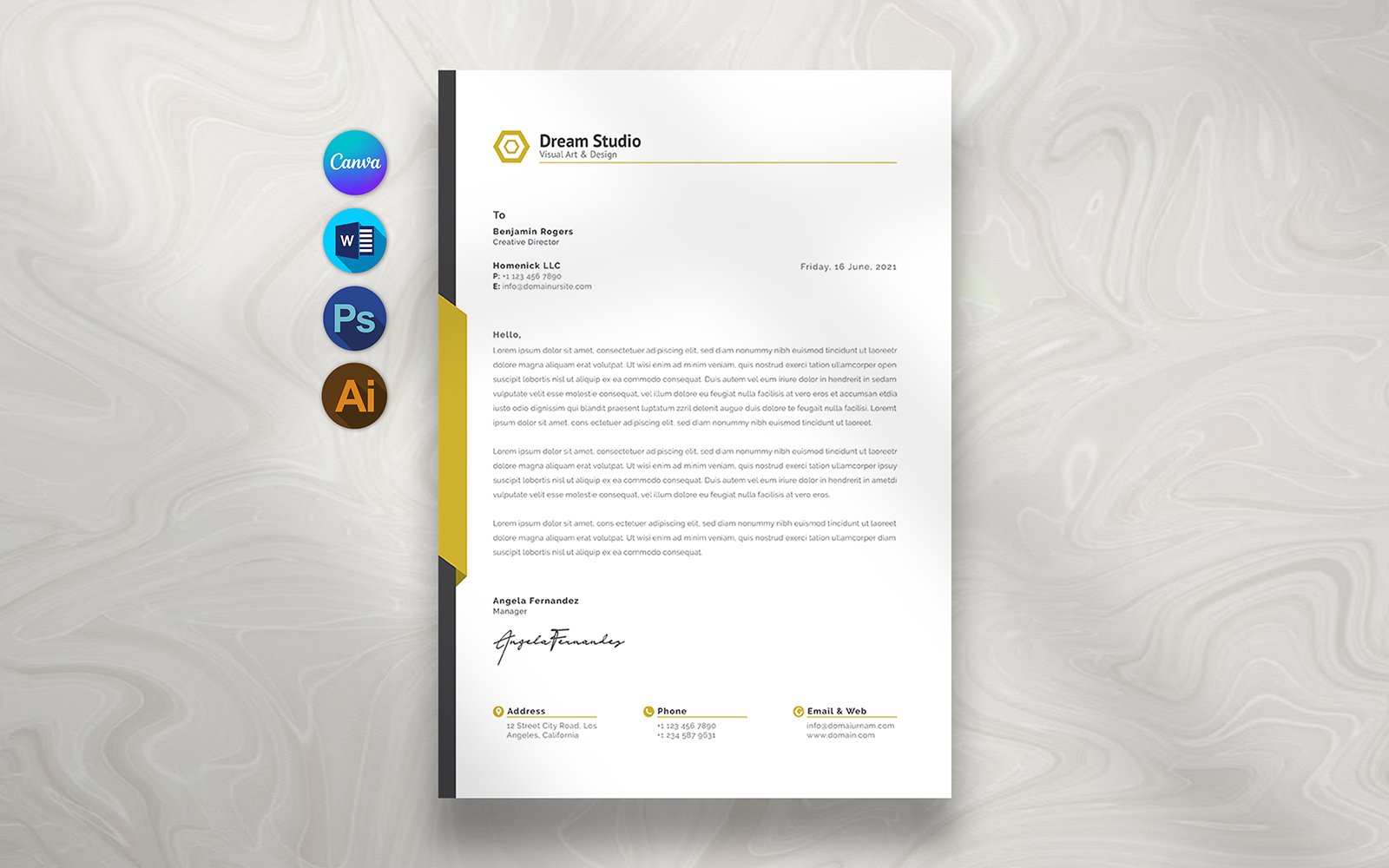 Word Corporate Letterhead Template