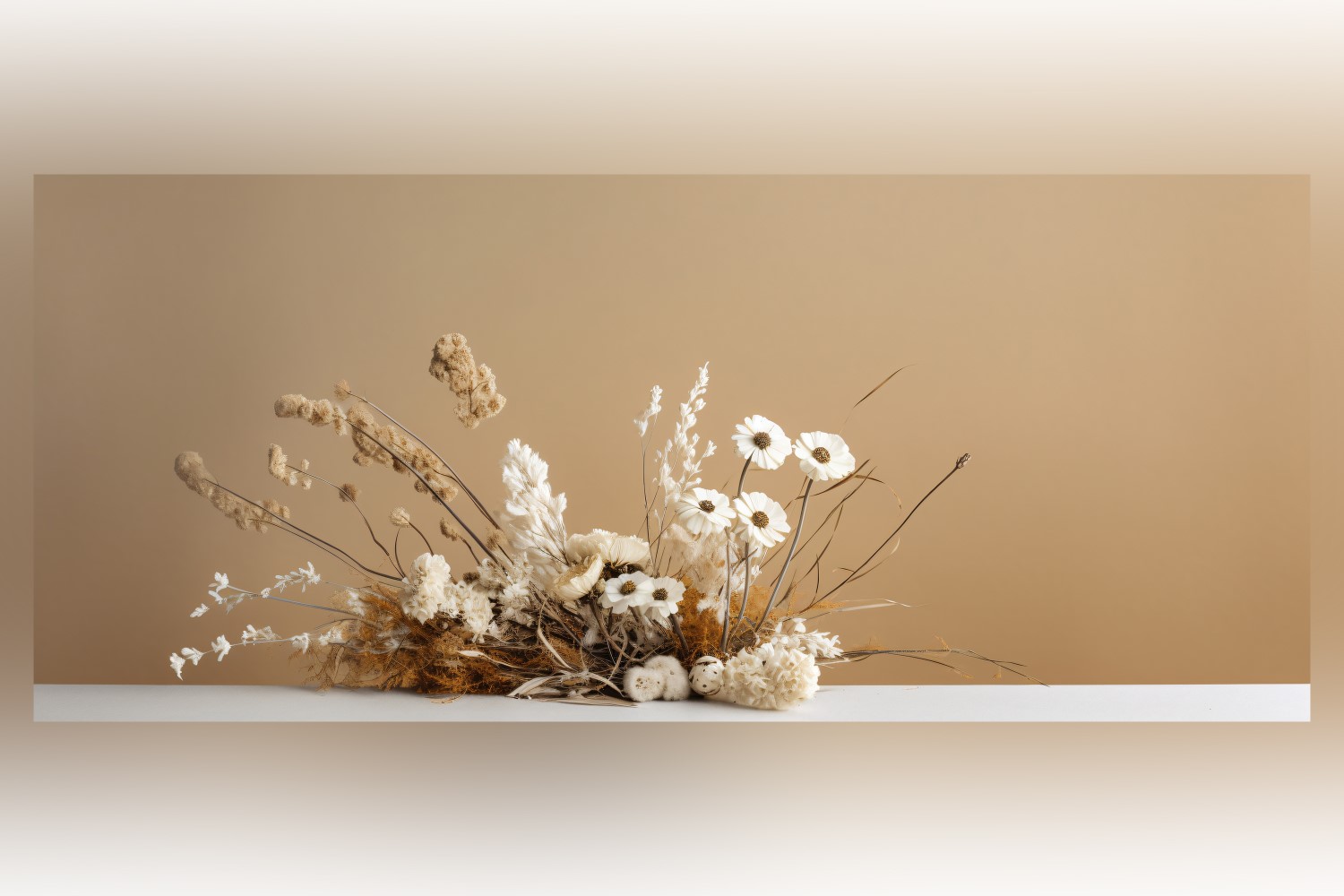 Dried Flowers Still Life White Flora  92