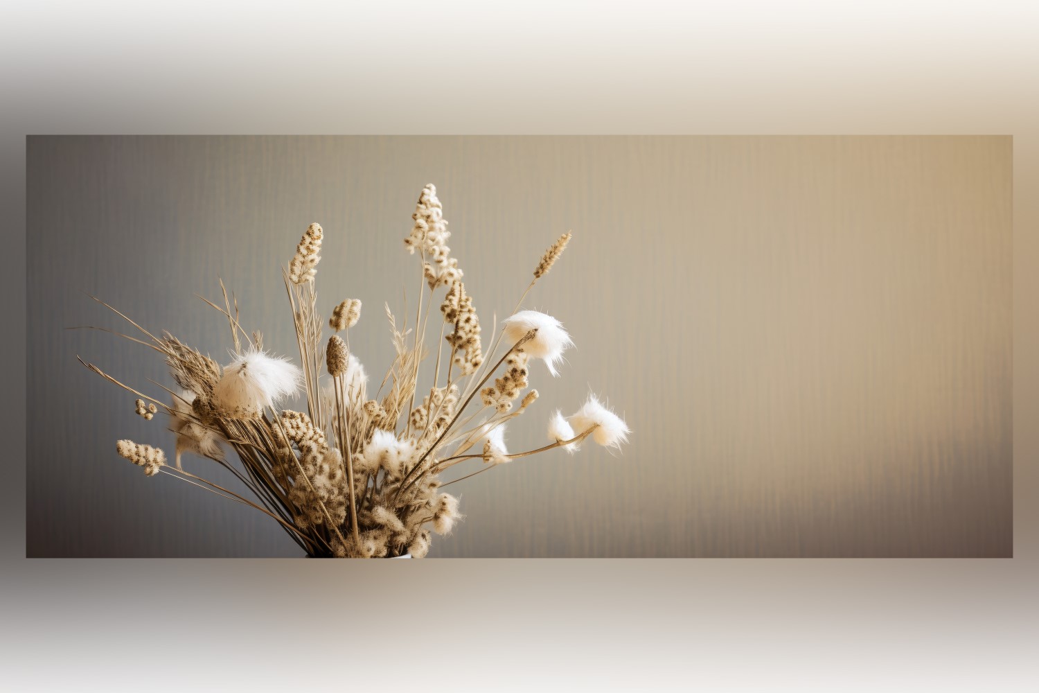 Dried Flowers Still Life White Flora 93