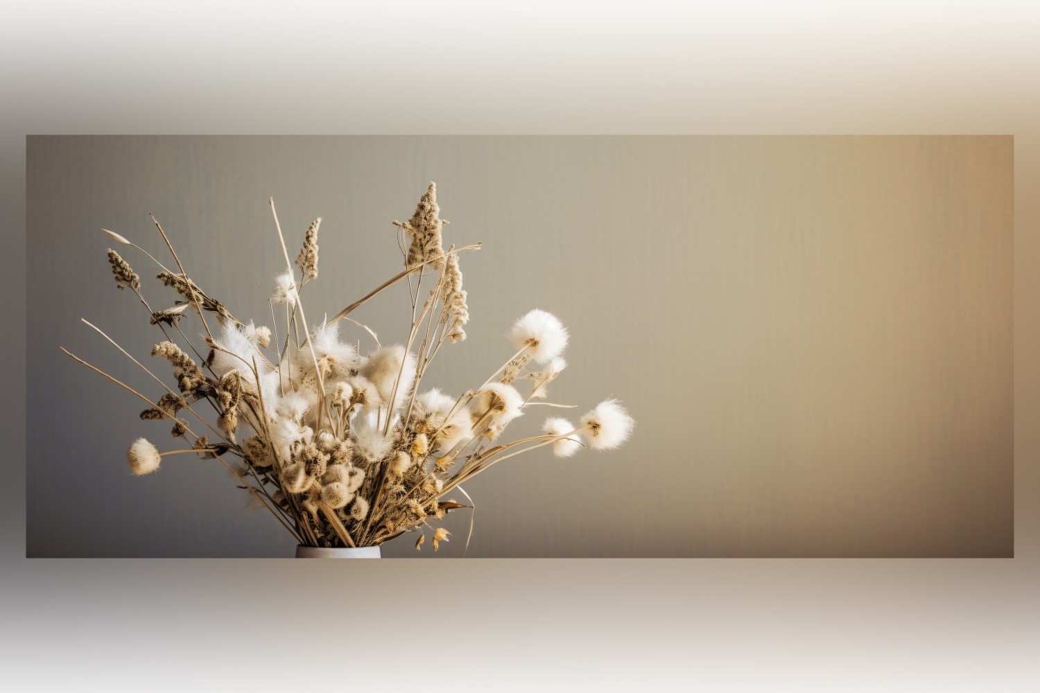 Dried Flowers Still Life White Flora 95