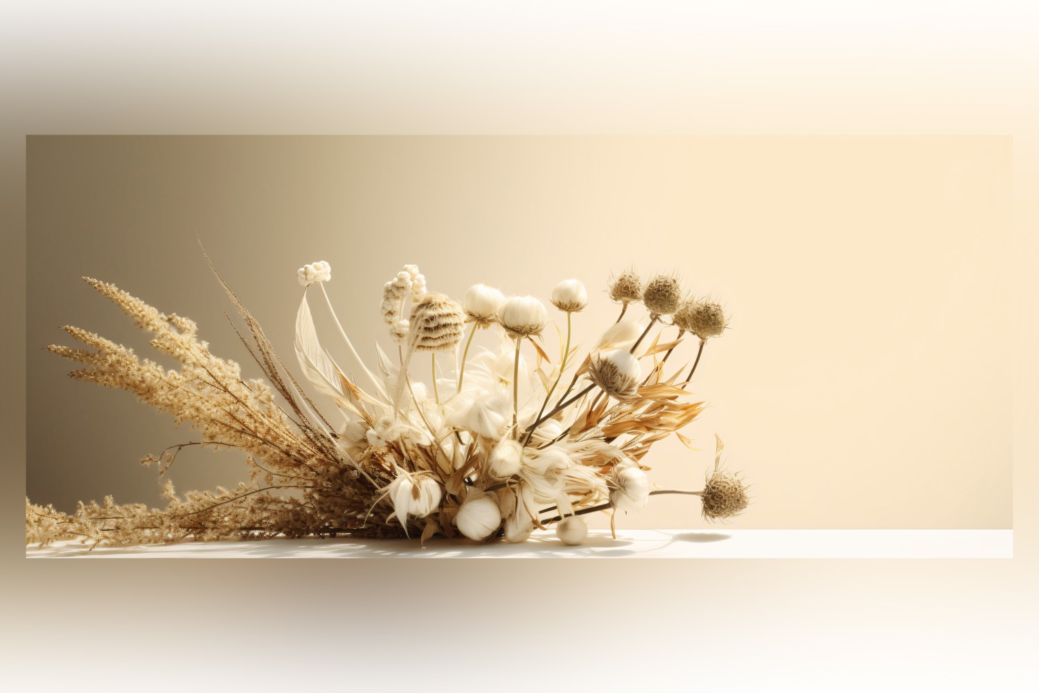 Dried Flowers Still Life White Flora 96