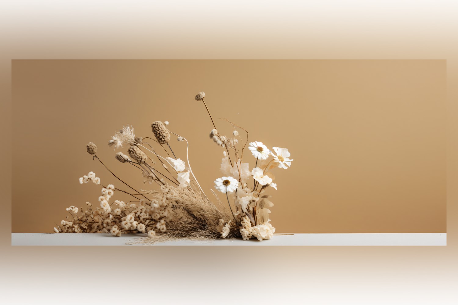 Dried Flowers Still Life White Flora 97