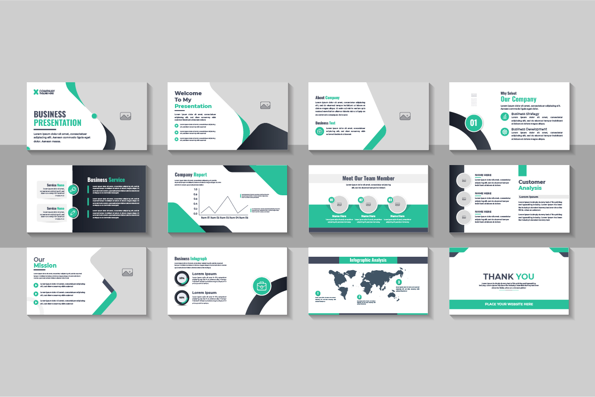 PowerPoint Presentation Template, Corporate Presentation Design