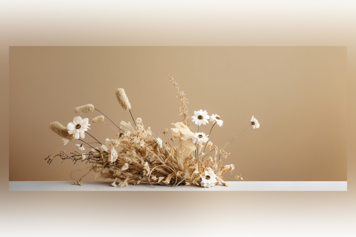 Dried Flowers Still Life White Flora 103