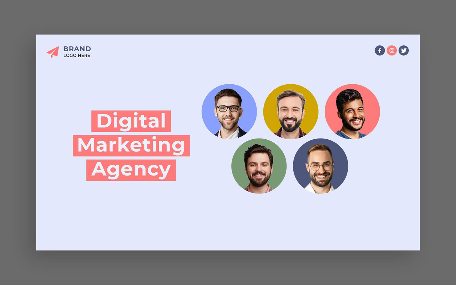 Marketing Agency Web Banner Design Template