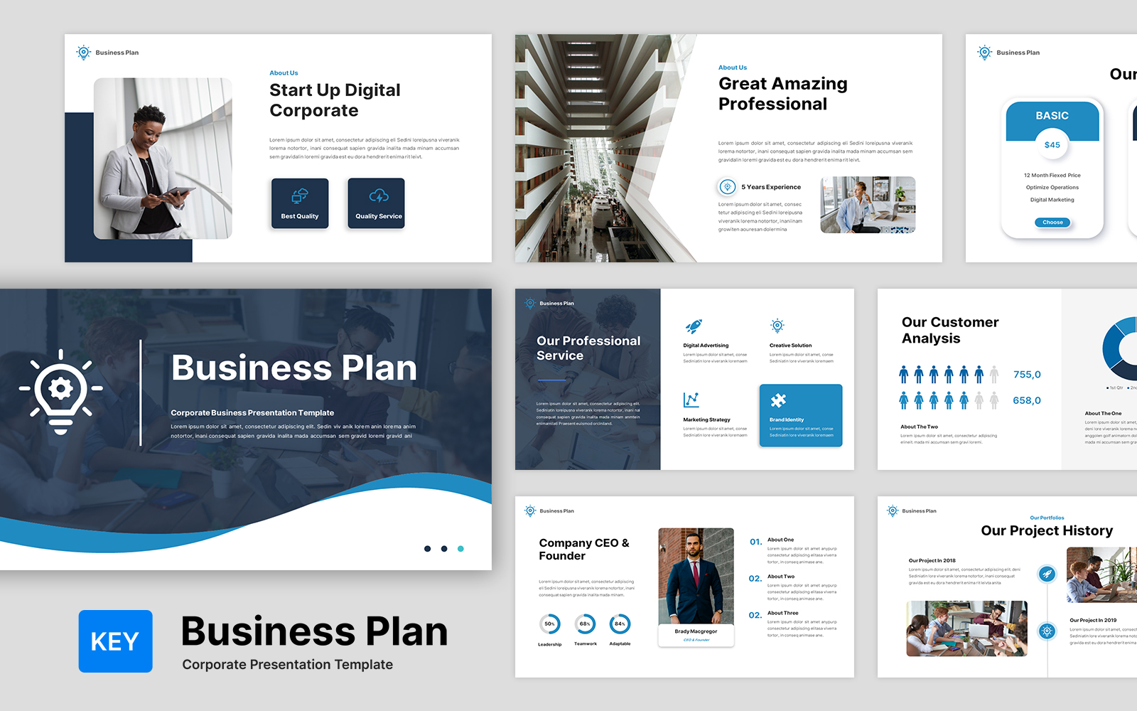 Business Plan - Multipurpose Presentation Keynote Template