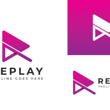 R Play Logo Templates 365935