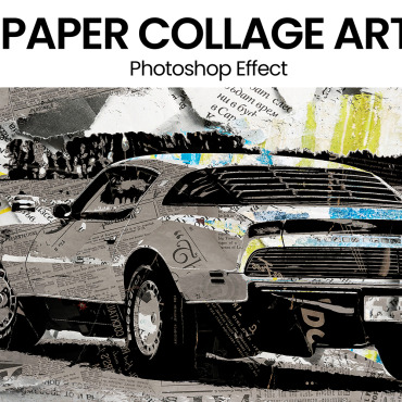 Paper Collage Illustrations Templates 365936