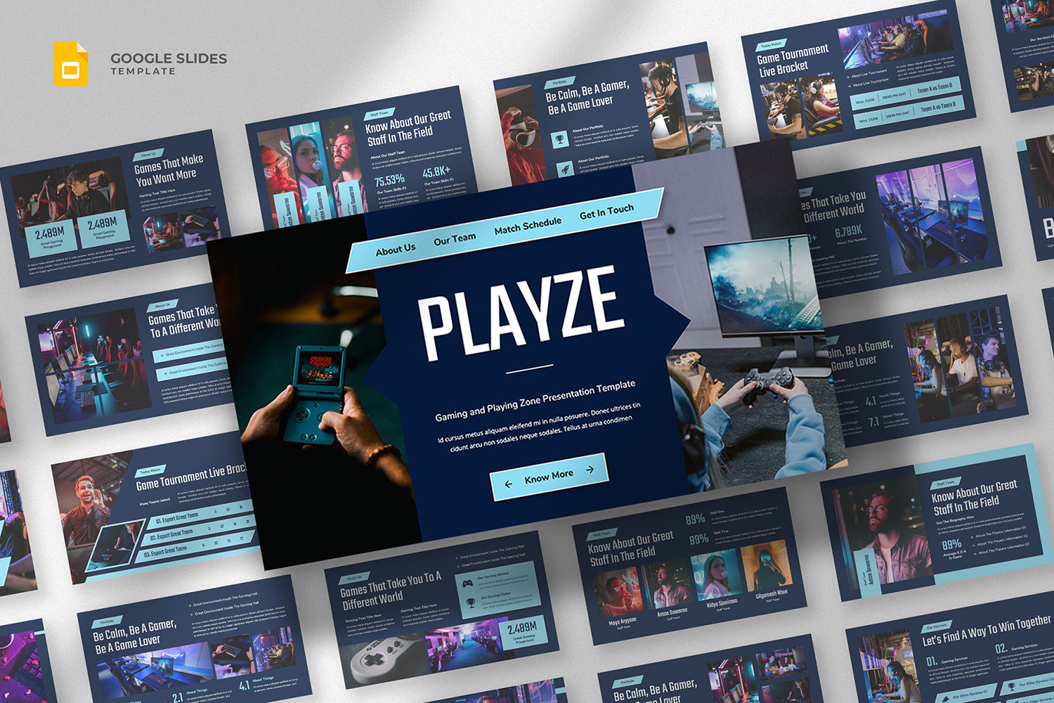 Playze - Gaming eSports Google Slides Template