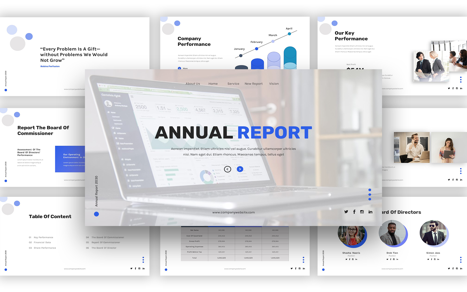 Annual Report & Proposal Powerpoint Template