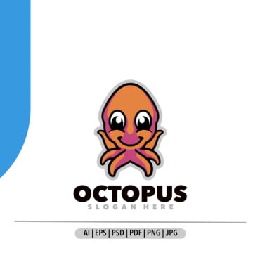 Adorable Octopus Logo Templates 366036