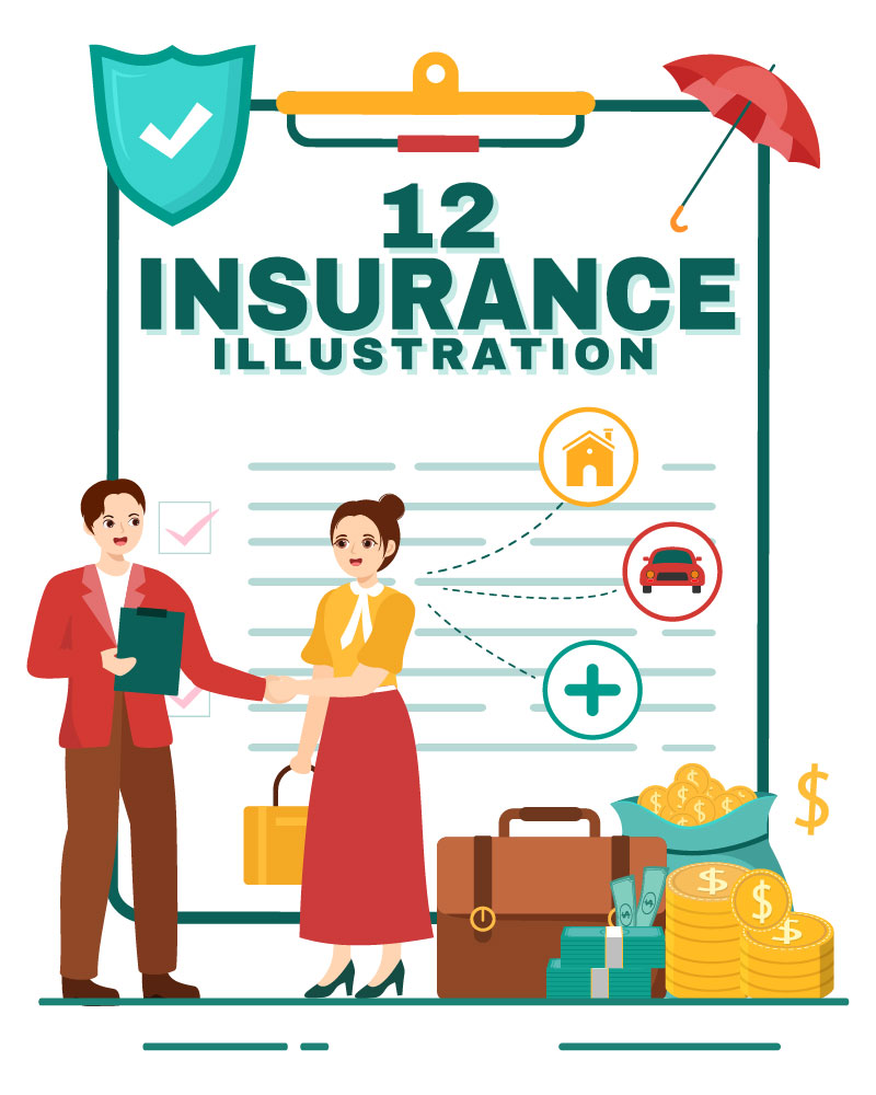 12 Business Insurance Illustration
