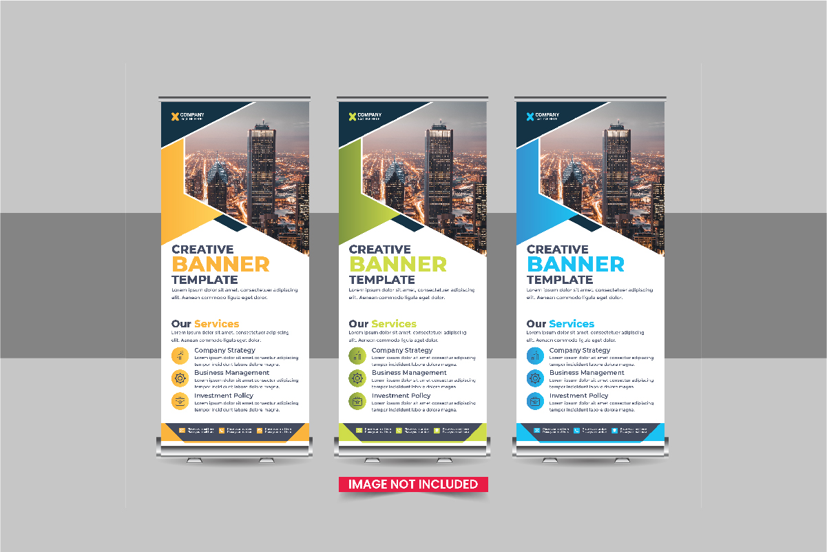 Company advertisement roll up banner, Roll Up Banner design