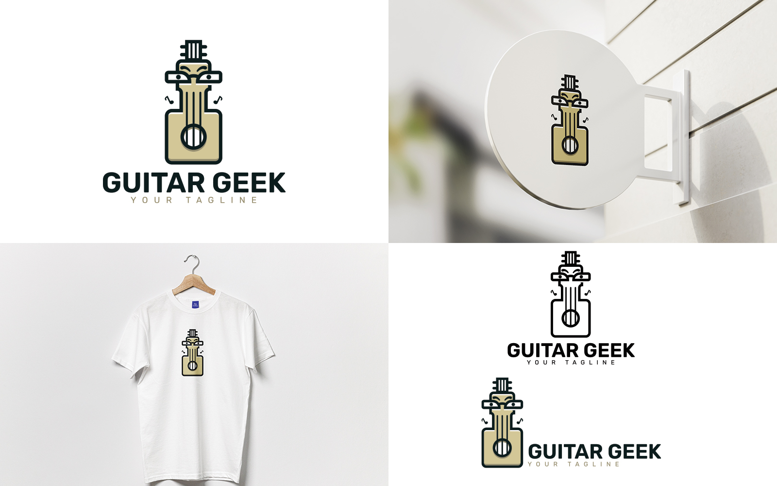 Guitar Geek Logo Template