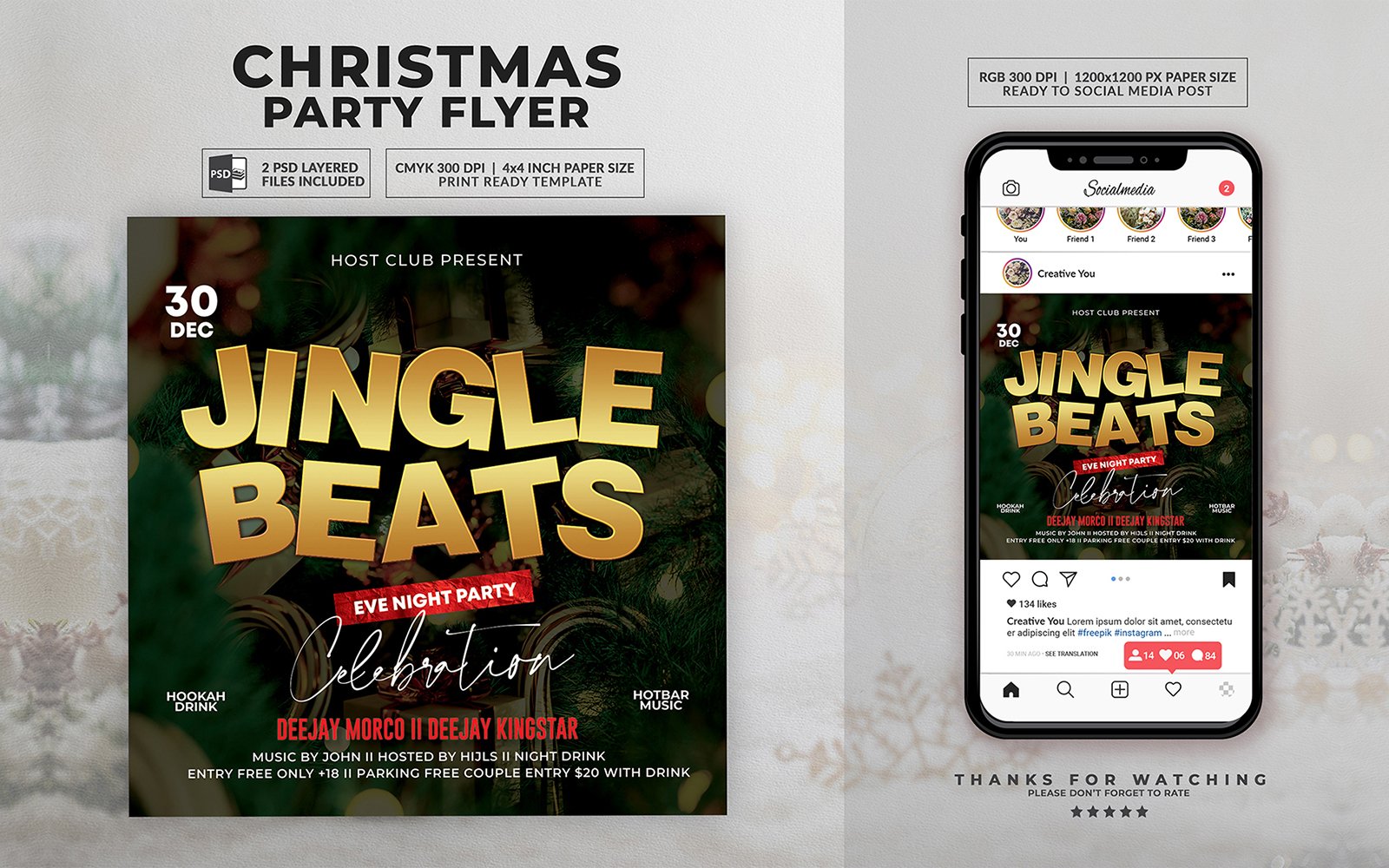 Christmas PSD Flyer Template