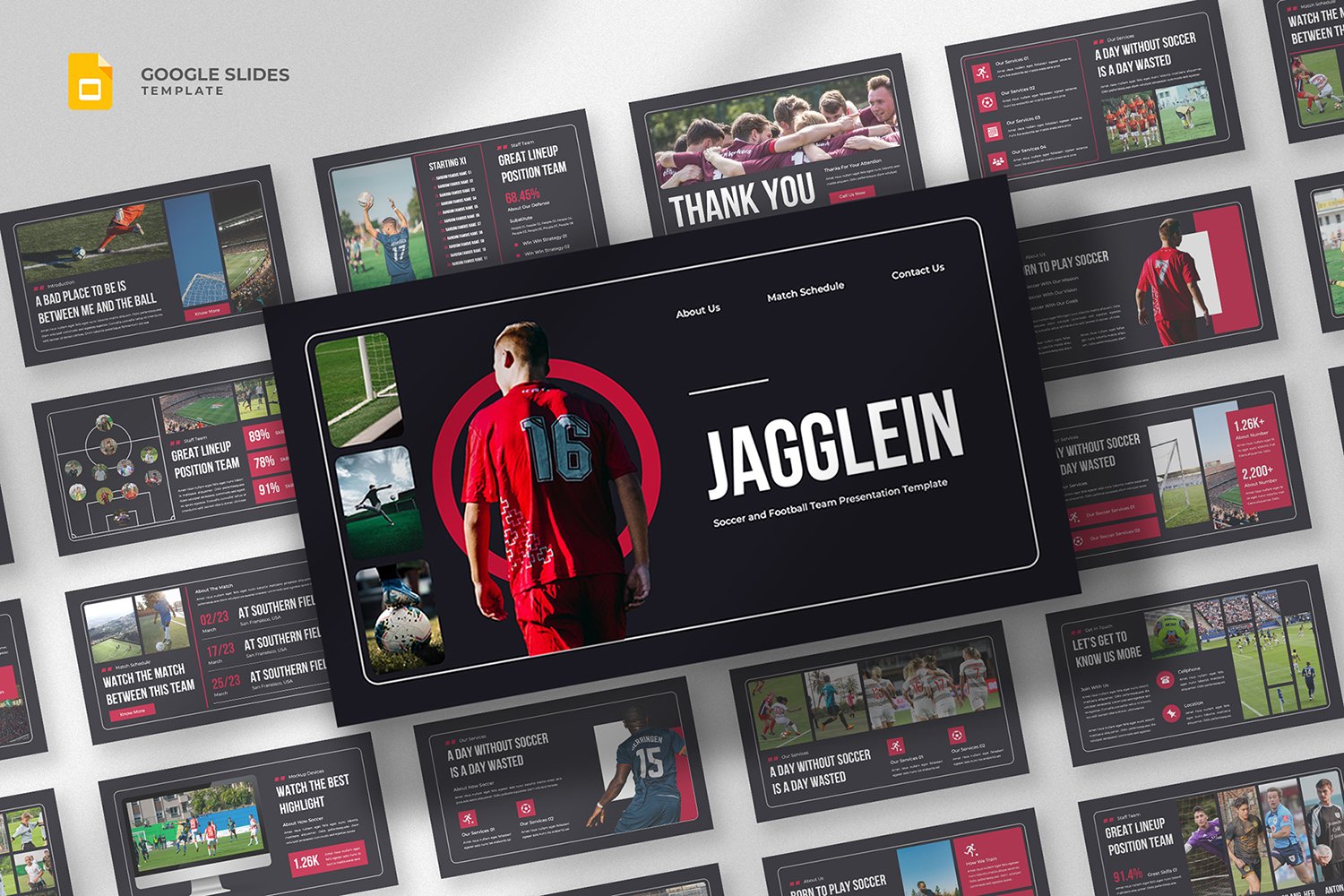Jagglein - Soccer Football Google Slides Template