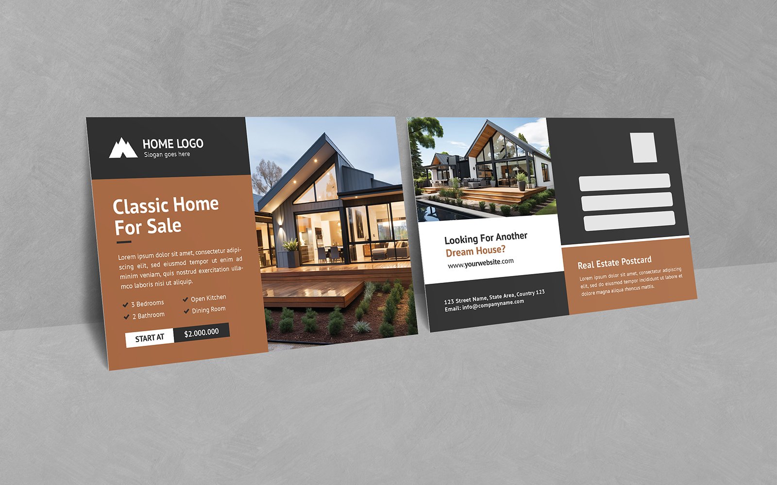 Real Estate Postcard PSD Template Vol 36